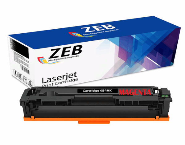 ZEB Magenta Compatible Toner Cartridge for Canon CRG-054H High Capacity LBP621Cw, LBP623Cdw, MF641Cw, MF643Cdw, MF645Cx