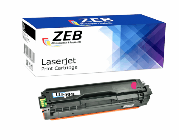 ZEB Magenta Compatible Toner Cartridge for Samsung CLT-M504S – For Xpress C1810, C1860, CLP-415, CLX-4195 Series