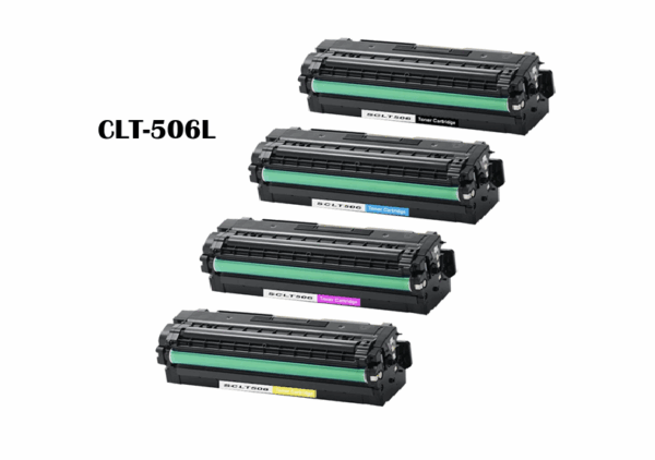4X ZEB Compatible Toner Cartridge Set for Samsung CLT-506L – For CLX-6260 & CLP-680 Series Printers (Black, Cyan, Magenta, Yellow)