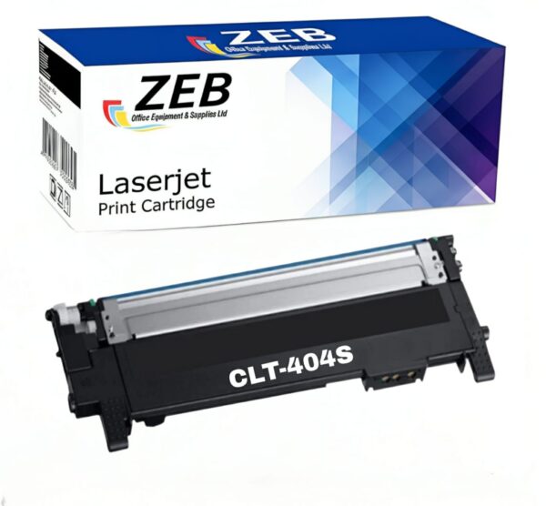 ZEB Black Compatible Toner Cartridge for Samsung CLT-K404S – Works with Xpress C430W, C480 Series Printers