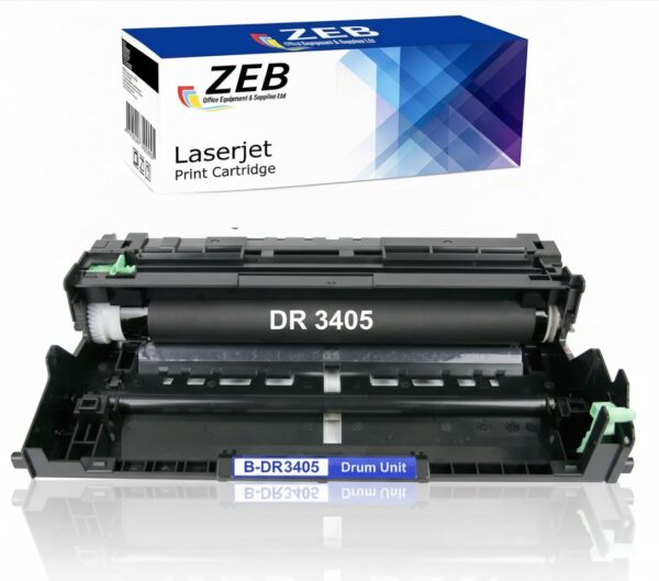 ZEB Compatible Drum Unit for Brother DR3405 – Works with L2355, L2370DN & DCP-L2535D Printers
