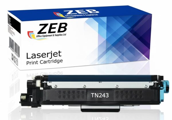 ZEB Black Compatible Toner Cartridge for Brother TN243 – Works with DCP-L3510CDW, L3551CDW, MFC-L3750CDW, L3210CW, L3230CDW