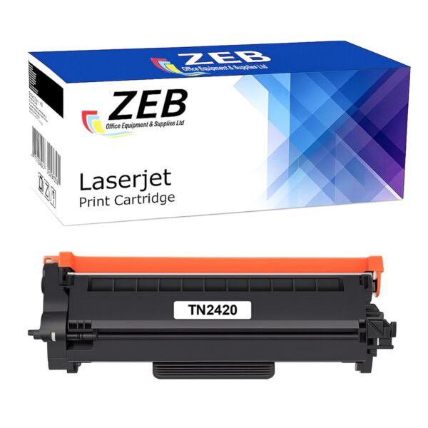 ZEB Compatible Toner Cartridge For Brother TN2420 – High-Yield Black Toner for HL-2710DN, HL-2730DW