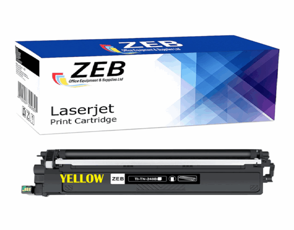 ZEB Yellow Compatible Toner Cartridge For Brother TN248 | DCP-L3515CDW, DCP-3520CDW, HL-3220CDW, MFC-3760CD