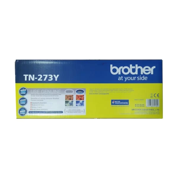 Genuine Brother TN273 Yellow Toner Cartridge Standard Yield 1300 Pages