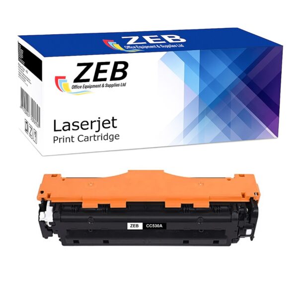 ZEB Black Compatible Toner Cartridge For HP 304A CC530A | Color LaserJet CM2320, CP2020, CP2025 Series Printers
