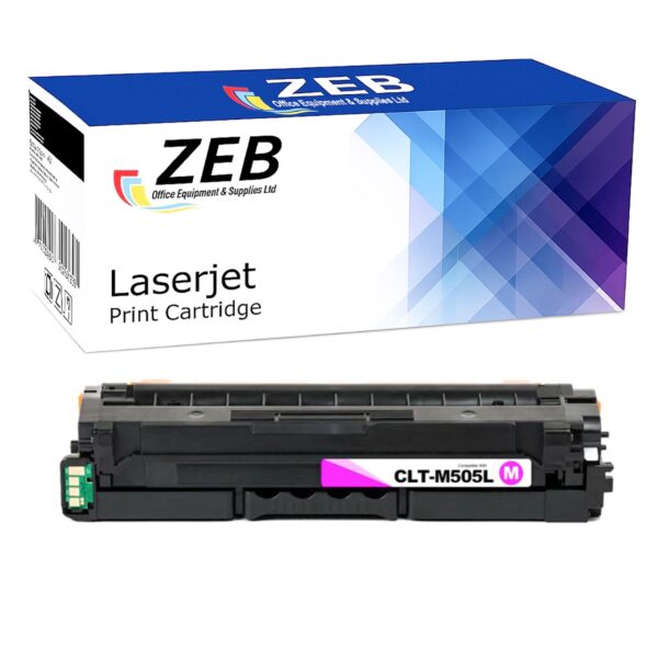 ZEB Magenta Compatible Toner Cartridge For Samsung CLT-M505L | Pro Xpress C2670FW, C2620DW, SL-C2620, SL-C2670