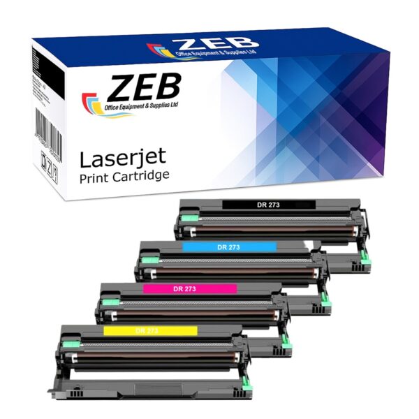 4X ZEB Colour Compatible Drum Unit Set for Brother DR273 /DR-273CL /DR243