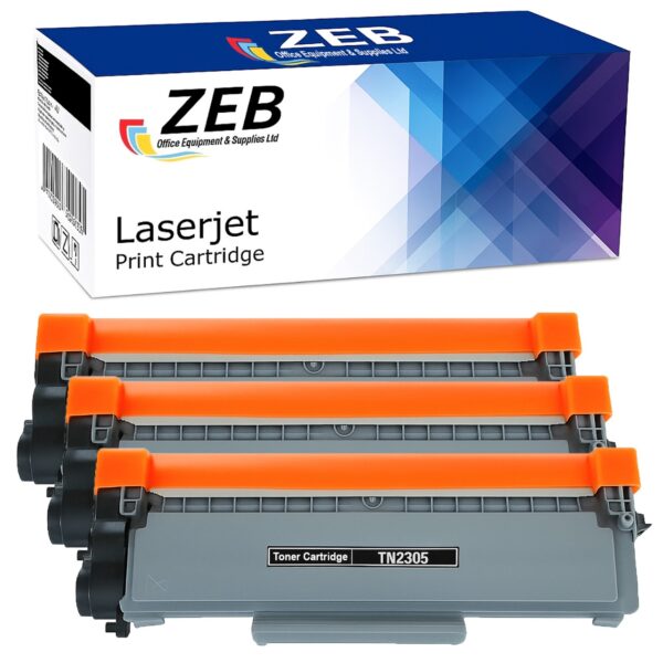 ZEB Toner Cartridge Compatible with Brother TN2305 Standard Yield | For DCP-L2540DW, HL-L2365DW, MFC-L2700DW