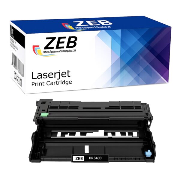 ZEB Compatible Drum Unit for Brother DR3400 – Reliable Replacement for HL-L5000DN / HL-L5100DW / HL-L5100 / HL-L5200DW
