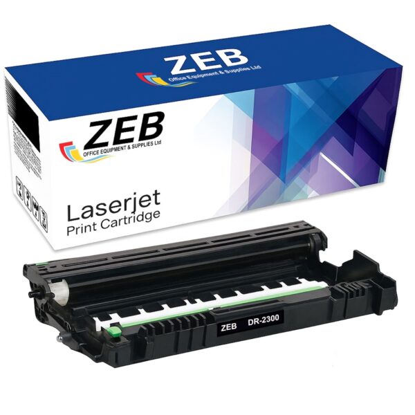 ZEB Compatible Drum Unit for Brother DR2300 – Replacement for HL-L2300D / L2360DN / L2365DW / DCP-L2340DW