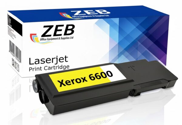 ZEB Yellow Compatible Toner Cartridge for Xerox WorkCentre 6605DN & Phaser 6600 – High Quality Printing