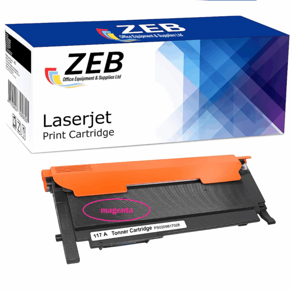 ZEB Magenta Compatible Toner Cartridge for HP 117A W2073A Color Laser 150a, 150nw, 178nw, 179fnw