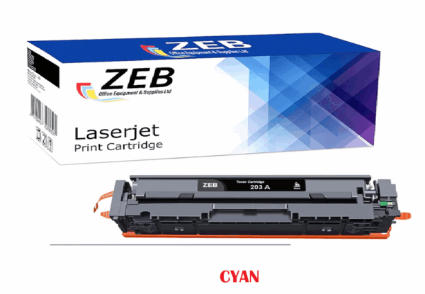 ZEB Cyan Compatible Toner Cartridge for HP 203A CF541A – For Color LaserJet Pro M254, M280, M281 Series