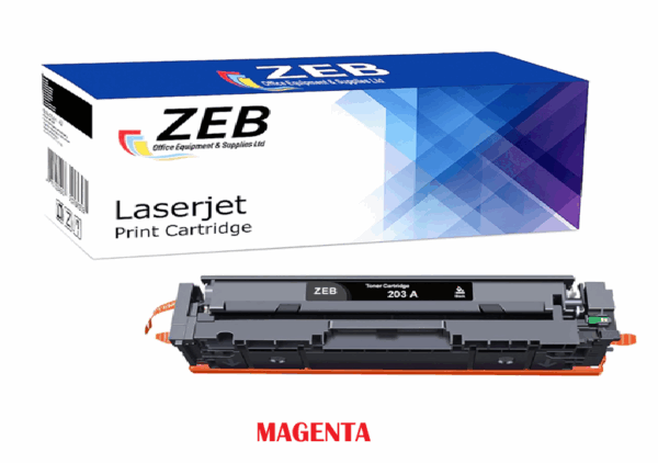 ZEB Magenta Compatible Toner Cartridge for HP 203A CF543A – For Color LaserJet Pro M254, M280, M281 Series