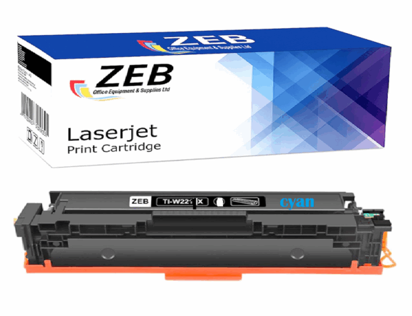 ZEB Cyan Compatible Toner Cartridge for HP 207X W2211X – For Color LaserJet Pro M255, M282, M283 Series (With Chip)