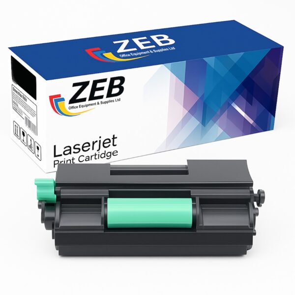 ZEB Compatible Black Toner Cartridge for Ricoh SP400LE – Standard Yield (2,500 Pages) – Compatible with SP400DN / SP450DN