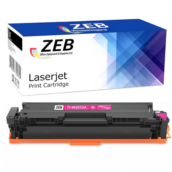 ZEB Magenta Compatible Toner Cartridge for HP 415A W2033A – For Color LaserJet Pro M454, M479 & Enterprise M455/M480 (With Chip)