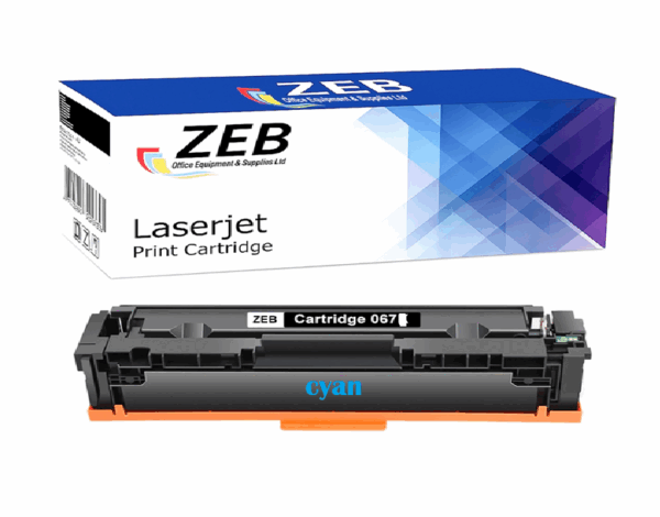 ZEB Cyan Compatible Toner Cartridge for Canon 067 LBP631Cw, LBP633Cw, MF651Cdw, MF655Cdw, MF657Cdw