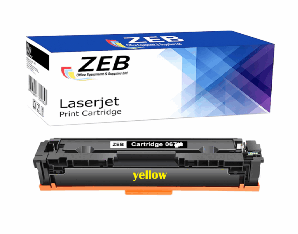 ZEB Yellow Compatible Toner Cartridge for Canon 067 LBP631Cw, LBP633Cw, MF651Cdw, MF655Cdw, MF657Cdw