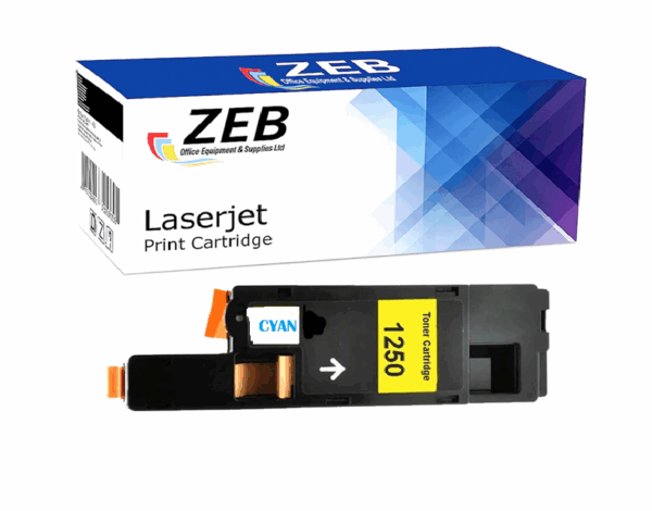 ZEB Compatible Cyan Toner Cartridge For Dell 1250c, 1350cnw, 1355cn/1355cnw, C1760nw, C1765nf, C1765nfw