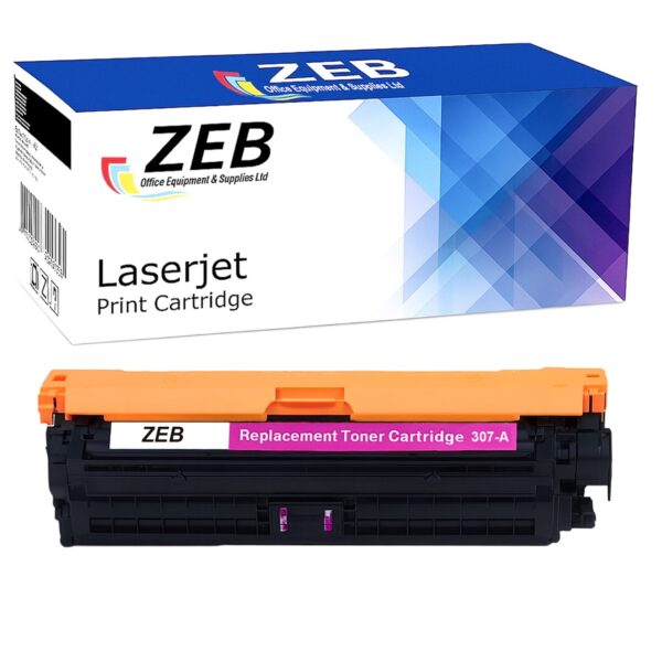 ZEB Compatible Yellow Toner Cartridge for HP CE742A (307A) – For HP Color LaserJet CP5220 / CP5225 Series