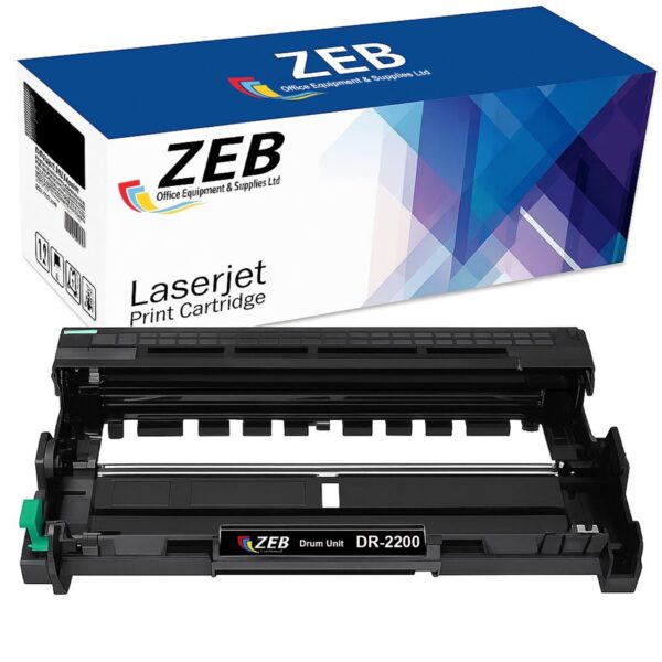 ZEB Compatible Drum Unit for Brother DR2200 – Replacement for with HL-2240/HL-2240D/HL-2250DN/HL-2270DW & HL-2130 – High Yield Replacement