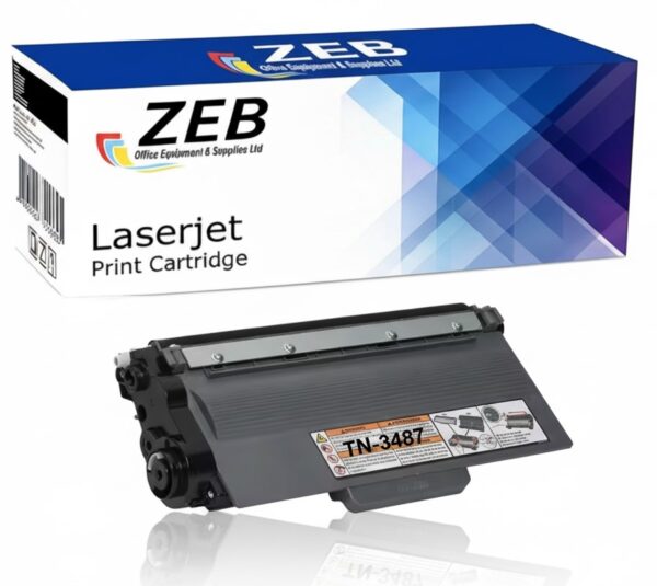 ZEB Compatible Toner Cartridge for Brother TN3487 – Extra High Yield 20,000 Pages for HL & MFC Series Printers