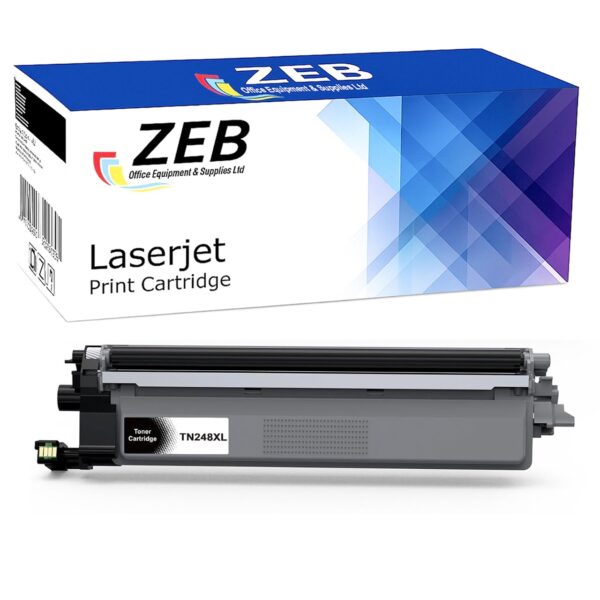 ZEB Black Compatible Toner Cartridge for Brother TN248XL (High Capacity