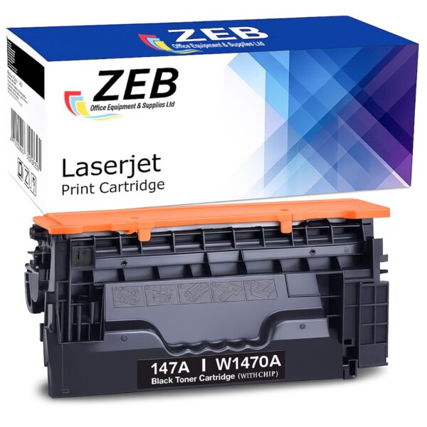 ZEB Compatible Toner Cartridge for HP 147A (W1470A) – High-Yield Black Replacement for HP LaserJet Enterprise Printers