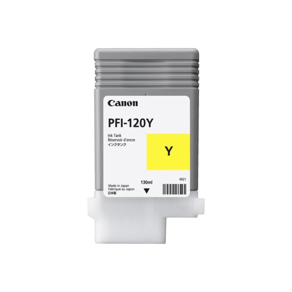Original Canon Ink Cartridge PFI-120Y Yellow 90ML TM-200 TM-205 TM-300 TM-350 (2888C001AA)