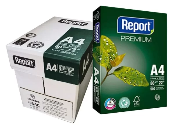 A4 White Report Printer Paper 80gsm Box Of 5 Reams 2,500 Sheets Home Office Work