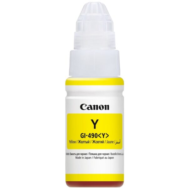 Ink Refill Bottle Canon Orignal GI-490 Pixma Yellow