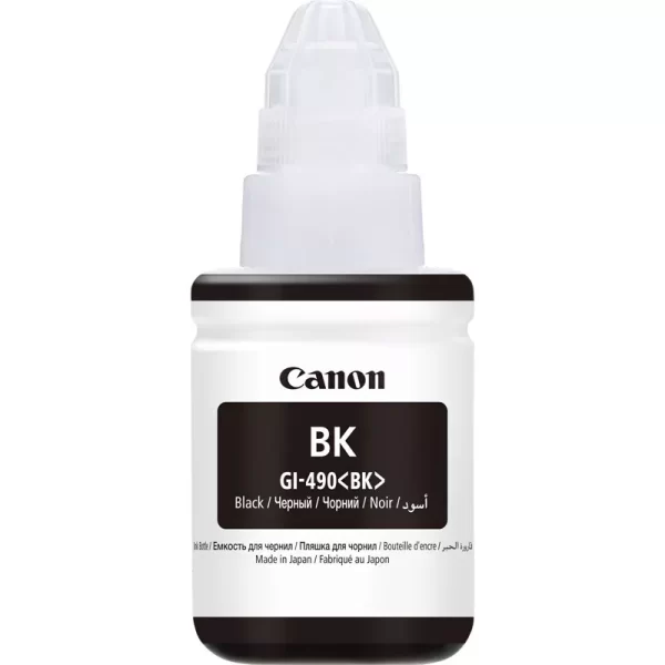 Orignal Canon Ink Refill Bottle Pixma GI-490 Black