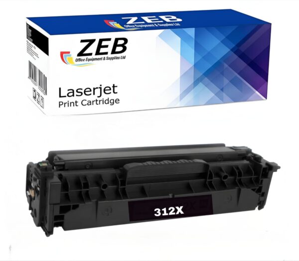 ZEB Black Compatible Toner Cartridge for HP CF380X (312X) – Works with HP LaserJet Pro MFP M476nw (Inc VAT)