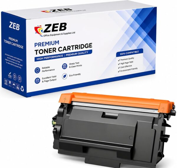 ZEB TN3617 Compatible Toner Cartridge for Brother Printers, Black