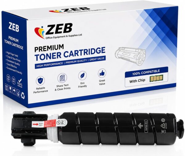 C-EXV53 Compatible for Canon Toner Cartridge with Chip iR-ADV 4525 4535 4545 4551 Printers, High Yield Value Pack Black Consumables Multi-Pack Remanufactured Compatible (1 Pack Black)