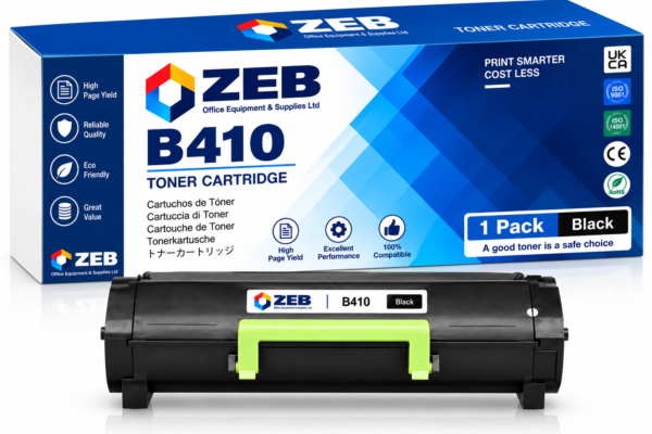 Zeb Toner Cartridge B410 For Printer, Compatible With Oki B410 B410d B410dn B430 B430d B430dn B440 B440dn MB460